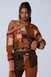 CATCH FEELINGS PATCHWORK SWEATSHIRT