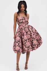 CHARLOTTE BROCADE MIDI DRESS