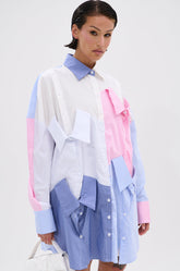 MY BOYFRIENDS SHIRT POPLIN MINI DRESS