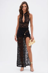 WALKING ON A DREAM LACE MAXI SKIRT