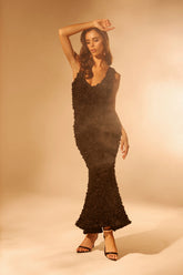 GARDEN PARTY FLORAL MIDI DRESS