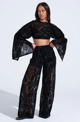 HAVING REGRETS ABOUT YOU SEE THROUGH PALAZZO PANT
