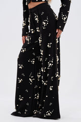 OLD FLAME EMBELLISHED TROUSER IN BLACK