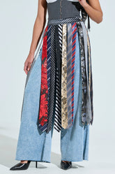 TIED IN BUSINESS MIDI SKIRT