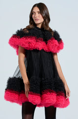 ONLY ME OMBRE TULLE MINI DRESS