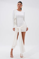 SIMPLE GIRL TIE-FRONT T-SHIRT DRESS