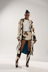 RIDE EM COW PRINT TRENCH