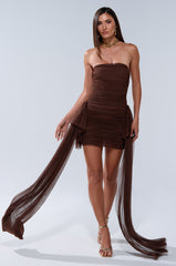 CATCHING EYES MESH MINI DRESS