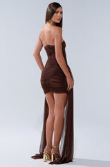 CATCHING EYES MESH MINI DRESS