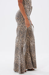 IN THE WILD WIDE LEG CHEETAH PANT