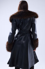 MAIN SQUEEZE FUR TRIM TRENCH