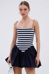 SAIL AWAY WITH ME STRIPE MINI DRESS