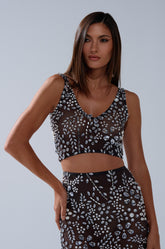 BLING BLING MESH RHINESTONE BRALETTE