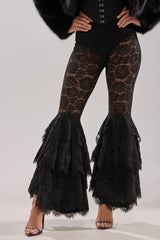 COACHELLA LACE RUFFLE PANTS