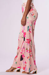 BLOSSOM SATIN TROUSERS