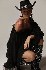 CHLOE MESH OFF THE SHOULDER MINI DRESS