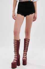 TOO HOT TO HANDLE LACE HOT SHORT