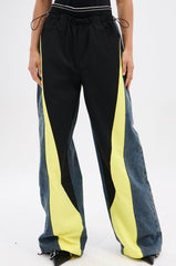 HARDEST TO LOVE COLORBLOCK DENIM PANT