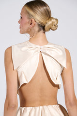 CITY POPPIN CROPPED OPEN BACK BLOUSE