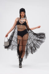 PERFECT FOR LAYERING TULLE MAXI DRESS