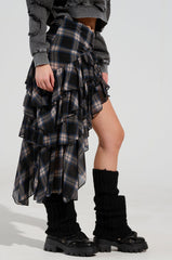 ALL MY LOVE PLAID SKIRT