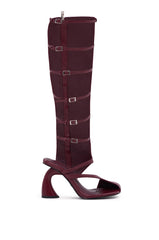 AZALEA WANG ANDRIUS BURGUNDY GLADIATOR SANDAL