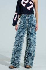 TURN AROUND DISTRESSED DENIM PANT