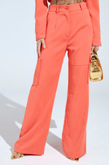 TAKE IT EASY CARGO PANT IN ORANGE