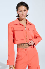 TAKE IT EASY CARGO BOMBER IN ORANGE
