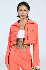 TAKE IT EASY CARGO BOMBER IN ORANGE
