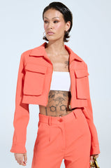 TAKE IT EASY CARGO BOMBER IN ORANGE