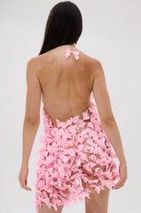 SLAP IT WITH A BOW CHAIN MINI DRESS