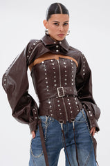 PERK UP EMBELLISHED BOLERO