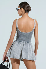 HELLO SUMMER KNIT MINI DRESS