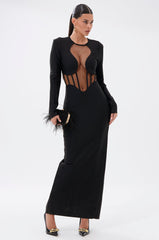 A NIGHT OUT BANDAGE MAXI DRESS