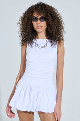 DARLING MINI DRESS IN WHITE