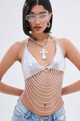 BELIEVE WHAT U WANT BODY CHAIN
