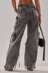 COOL GIRL DENIM CARGO PANT
