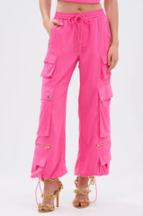 UP TO NO GOOD CARGO PANT IN PINK