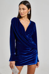 BEST DRESSED VELVET MINI DRESS