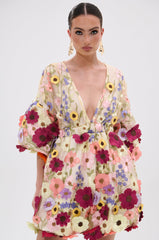 FLORAL BABY MINI DRESS