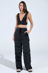 HARD TO LOVE PALAZZO PANT IN BLACK