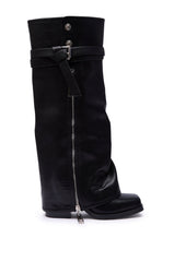 AZALEA WANG EIRA CHUNKY BOOTIE WITH SQUARE TOE