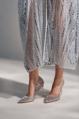 AZALEA WANG GARNET SILVER PUMP