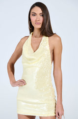 SUNSHINE BABY SEQUIN MINI DRESS