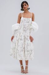 BEST DRESSED PRINTED MIDI DRESS