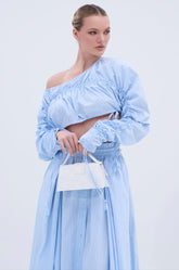 TALK TO ME CINCHED BLOUSE