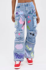 WILD SOUL GRAFFITI CARGO PANT