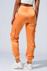 FOR THE THRILL OF IT SATIN JOGGER