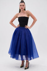 STAY CLOSE TO ME MIDI SKIRT IN BLUE